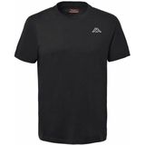Kappa Cafers Slim - T-shirt - Zwart - Korte Mouwen