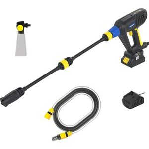 Michelin MPX 250EDS Draagbare accu-hogedrukreiniger | lithiumbatterij (18 V) oplaadbaar inbegrepen | voor voertuigen en auto's | met 4-in-1 mondstuk | met Double Speed System