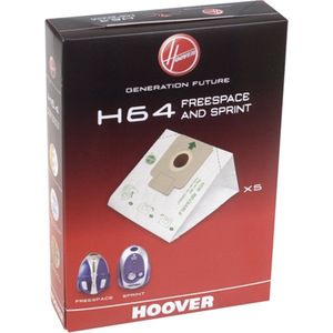 Hoover Stofzuigerzakken Microvezel (5 zakken) geschikt voor Hoover Sprint, Hoover TW1650 (35600637, H64)