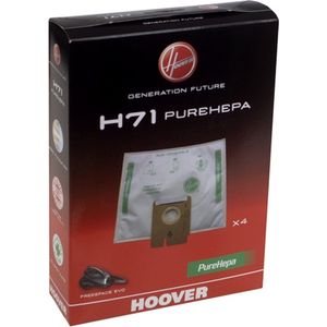 Hoover 35601069 H71 microvezelzak voor stofzuigers, bruin, kleur wit