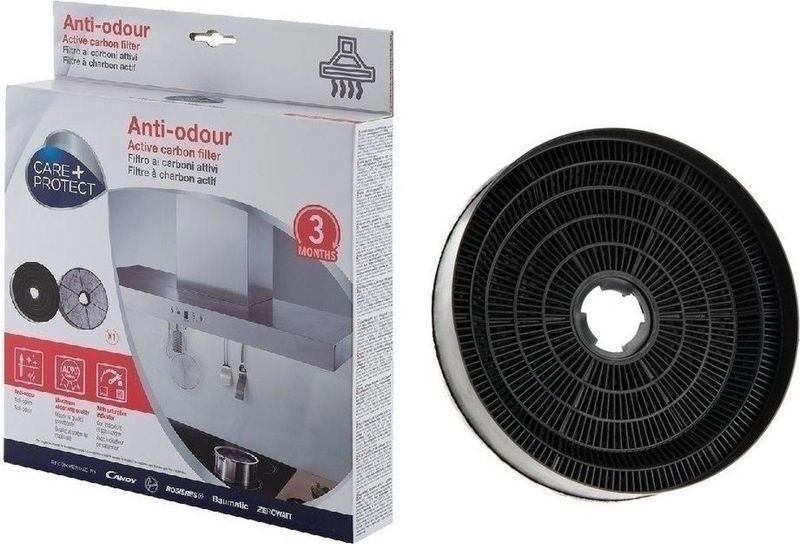 CARE + PROTECT Filtres hotte compatibles anti-odeur aux charbons actifs