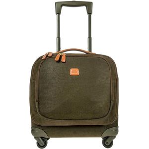 Bric's Life 4-wielige pilot trolley 43 cm Laptopcompartiment olive