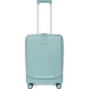 Bric&apos;s Positano Cabin Trolley 55 with Pocket light blue Harde Koffer