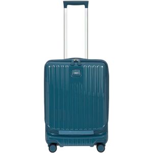 Bric's trolley Positano 55 cm. met voorvak petrol