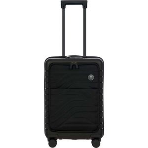 Bric&apos;s Ulisse Cabin Trolley 55 Expandable Pocket black Harde Koffer