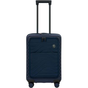 BRIC'S met laptopvak Ulisse Cabin Trolley Expandable 39 L Ocean Blue Donkerblauw 55cm