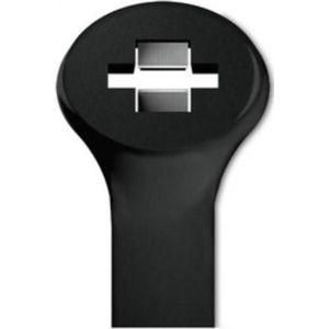 Elematic 2-Lock Tie-wraps 360 x 7,5mm / zwart - UV resistent (100 stuks)