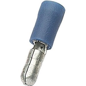 Ronde kabelschoen (m) - 4,0mm / blauw (100 stuks)