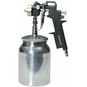 Stanley Verfpistool 151093XSTN - Verfspuit voor Compressor - Verfreservoir 1L - 150L/Min - 4 Bar - Zwart