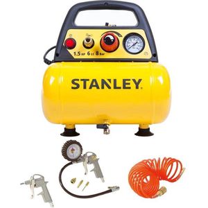 Stanley OLIEVRIJE COMPRESSOR 6L+PNEUMATISCHE KIT