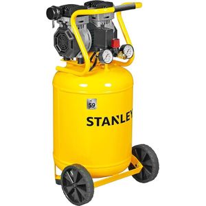 Stanley Compressor, olievrije luchtcompressor, low noise compressor, verticaal, 1 pk, 8 bar, tankinhoud 50 L
