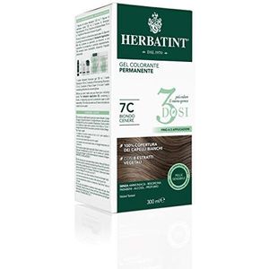 Herbatint Permanente kleurgel, 3 blikjes, 7C, asblond, 300 ml