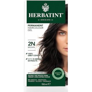 Herbatint 2N Bruin - Haarverf - Biologisch permanente vegan haarkleuring - 8 plantenextracten - 150 ml