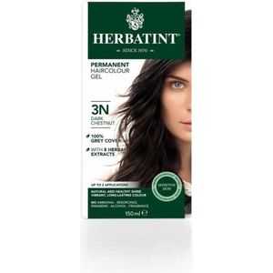 Herbatint 3N Donker Kastanje - Haarverf - Permanente vegan haarkleuring – 8 plantenextracten– 150 ml