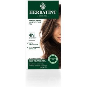 Herbatint 4N Kastanje - Haarverf - Permanente vegan haarkleuring – 8 plantenextracten – 150 ml
