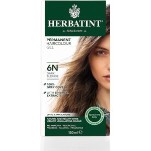 Herbatint 6N Donkerblond - Haarverf - Permanente vegan haarkleuring - 8 plantenextracten - 150 ml