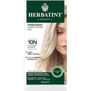 Herbatint 10N Platina Blond - Haarverf - Permanente vegan haarkleuring - 8 plantenextracten - 150 ml