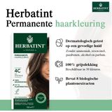 Herbatint 4C As Kastanje - Haarverf - Permanente vegan haarkleuring – 8 plantenextracten - 150 ml