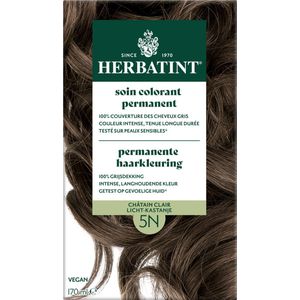 Herbatint - 5N Licht Kastanje - Permanente Vegan Haarkleuring - 170 ml