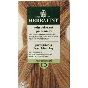 Herbatint - 8D Licht Goud Blond - Haarkleuring - 170 Milliliter