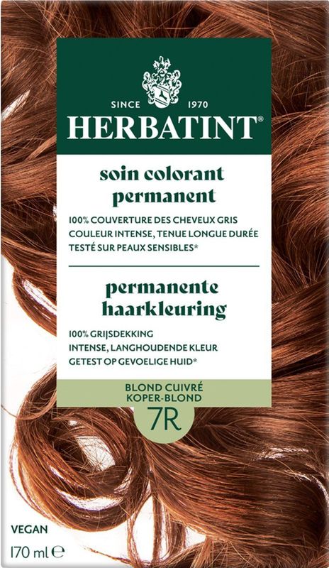 Herbatint - 7R - Haarkleuring - Koperblond - 100% Grijsdekking