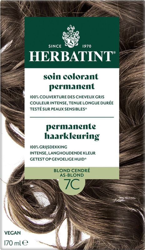 Herbatint - 7C Asblond - Haarkleuringsgel - Ammoniakvrij - 150ml