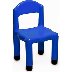 Italveneta Didattica 90014 Kinderstoel van kunststof, blauw, met punt voor poten van 5 cm
