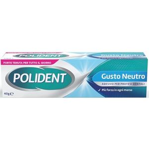 Polident lijm voor tandprothesen, voorkomt het binnendringen van voedseldeeltjes zonder zink zonder smaak, 40 g
