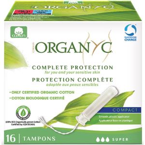 Organyc Tampon Compact Super Bio Katoen 16