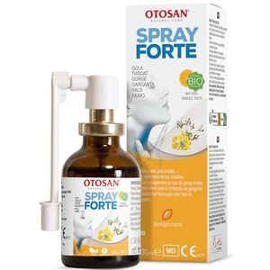 OTOSAN Keel- & Keelspray Forte met plantaardige ingrediënten verlicht keelpijn, slikklachten, hoestprikkels | Medisch product met Weg-Rauke & essentiële oliën