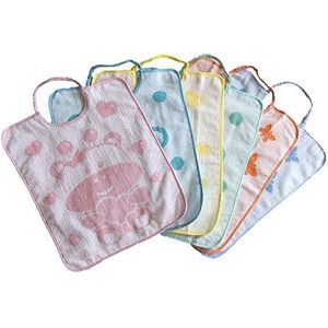 bubabù slabbetjes Dumbo zachte badstof jacquard, Assortiment, Confezione da 6