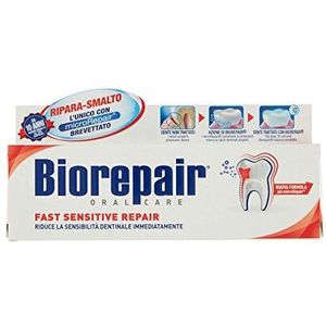 Biorepair Fast Sensitive Repair bioactieve pasta voor desensibilisatie van de tanden en herstel van het tandglazuur 75 ml