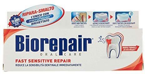 Biorepair - Fast Sensitive Repair - Tandpasta - 75ml - Fluoridevrij
