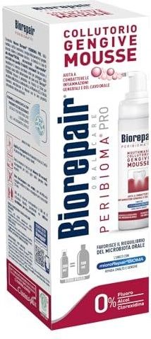 Biorepair Peribioma Mousse Mouthwash Mondwater 200 ml