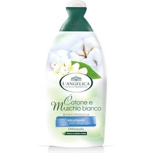L'Angelica Douchebad, velours, katoen en schuim, wit, 500 ml