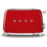 SMEG TSF01RDEU - Broodrooster - Rood - 2x2 - 950W - 6 niveaus