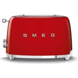 SMEG TSF01RDEU - Broodrooster - Rood - 2x2 - 950W - 6 niveaus