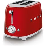 SMEG TSF01RDEU - Broodrooster - Rood - 2x2 - 950W - 6 niveaus