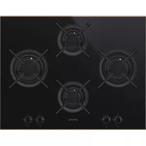 Goldflame 4 gaskookplaat 4-pits rvs