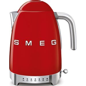 SMEG KLF04RDEU - Waterkoker - Rood - 1,7L - 7 temperaturen