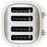 Smeg Toaster TSF03CREU 4-Schlitz-Toaster Creme