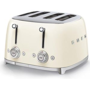 Smeg Toaster TSF03CREU, 4 kurze Schlitze, 3000 W