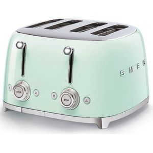 SMEG TSF03PGEU - Broodrooster - Watergroen - 4x4 - 2000W - 6 niveaus