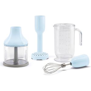SMEG HBAC01PB - Staafmixer Accessoires Set - Pastelblauw - Jaren '50 stijl