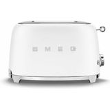 Smeg Toaster TSF01WHMEU, 2 kurze Schlitze, 950 W