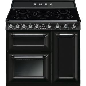 Smeg Victoria CUISINIA?RE TR93IBL2 Range-fornuis Inductiekookplaat zones Zwart A