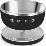 Keukenweegschaal Smeg KSC01BLMWW Mat zwart