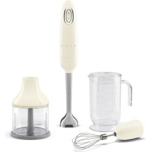 SMEG HBF03CREU - Staafmixer - Crème - 700W - Met accessoires