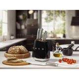 SMEG - KBSF02BL - Messenblok - Zwart - Inclusief 6 Messen