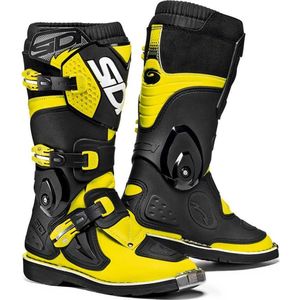 Sidi - Flame - Laars - Zwart - Geel Fluo - Motorlaars